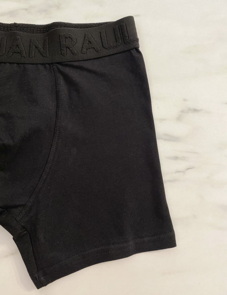 Ανδρικό βαμβακερό μαύρο μποξεράκι μονόχρωμο JR254203 φωτογραφία